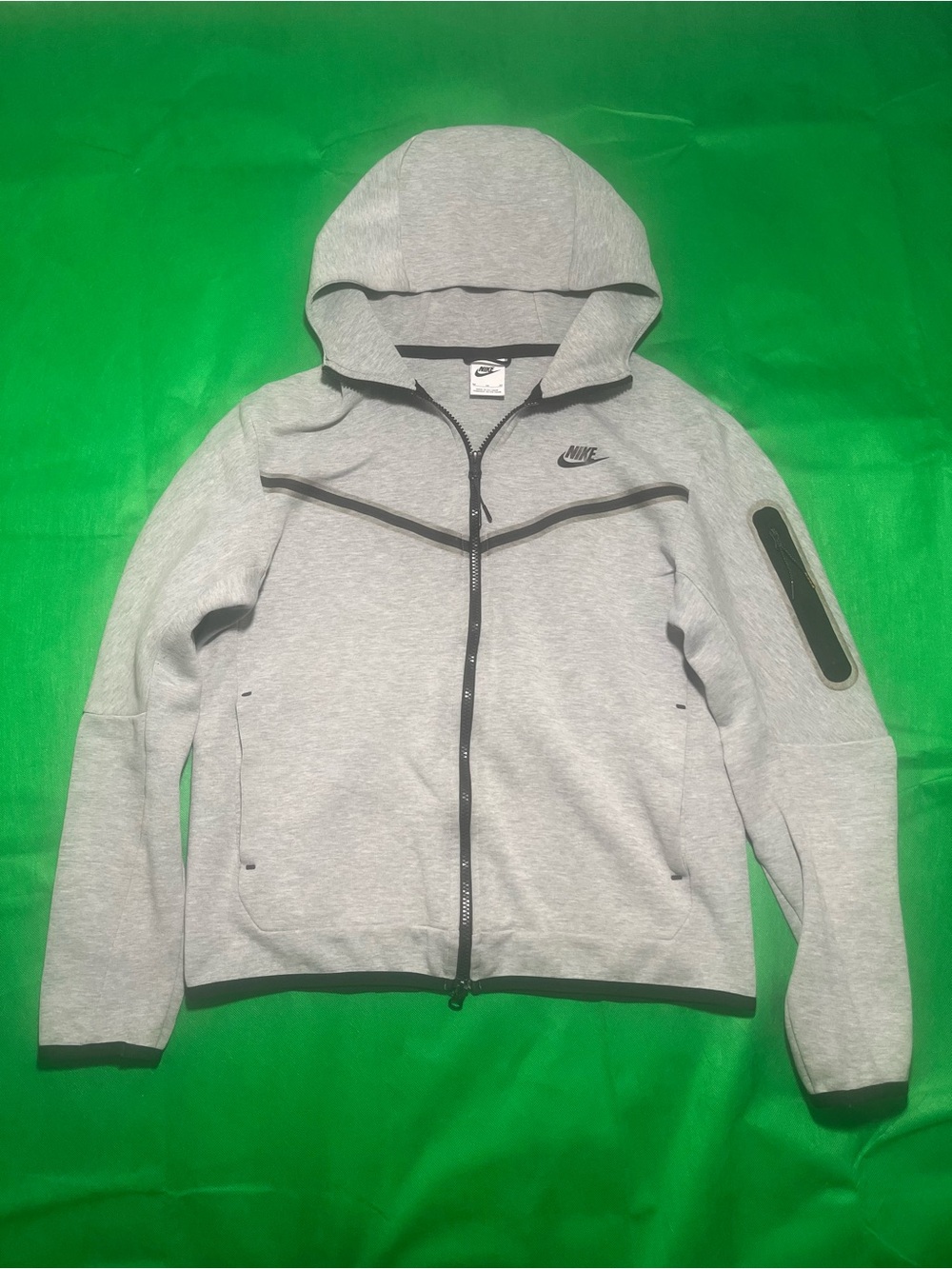 Nike Gray Hooded Performance Full-Zip Jacket